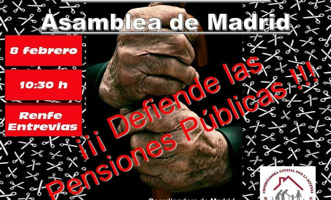 Los mayores protestan contra el ridículo incremento de las pensiones