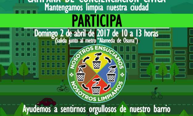 Alameda de Osuna: “Nosotros ensuciamos, nosotros limpiamos”