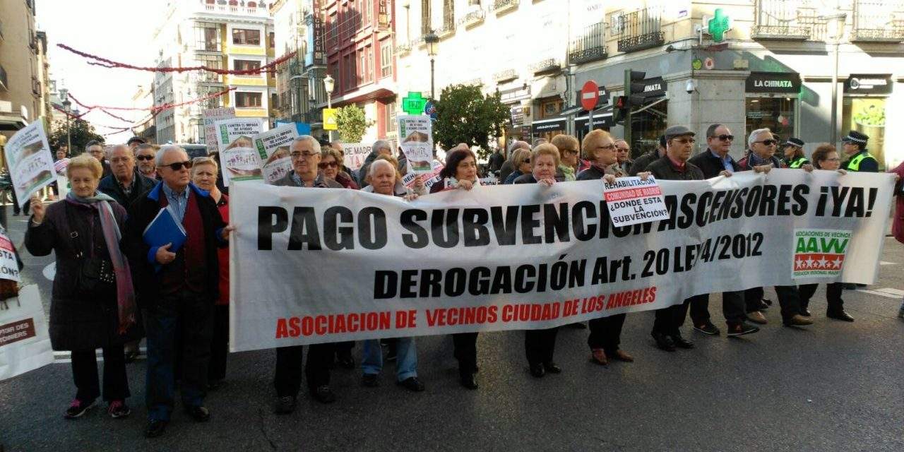 La FRAVM pide a Ciudadanos que vote a favor del pago a las familias de las deudas por las ayudas a la rehabilitación