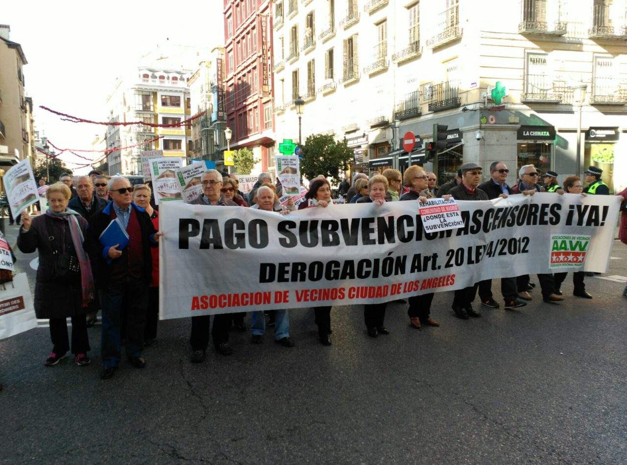 La FRAVM pide a Ciudadanos que vote a favor del pago a las familias de las deudas por las ayudas a la rehabilitación