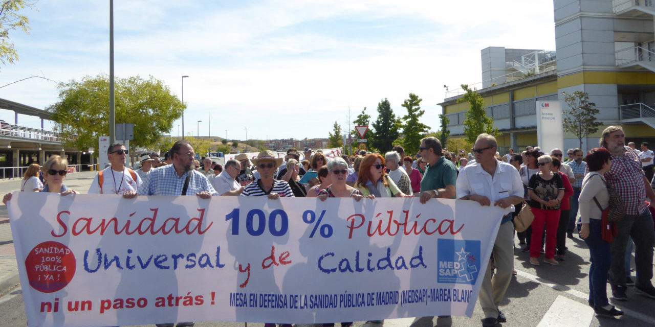 La 60ª Marea Blanca reclama más inversión pública para la atención sanitaria en Vallecas