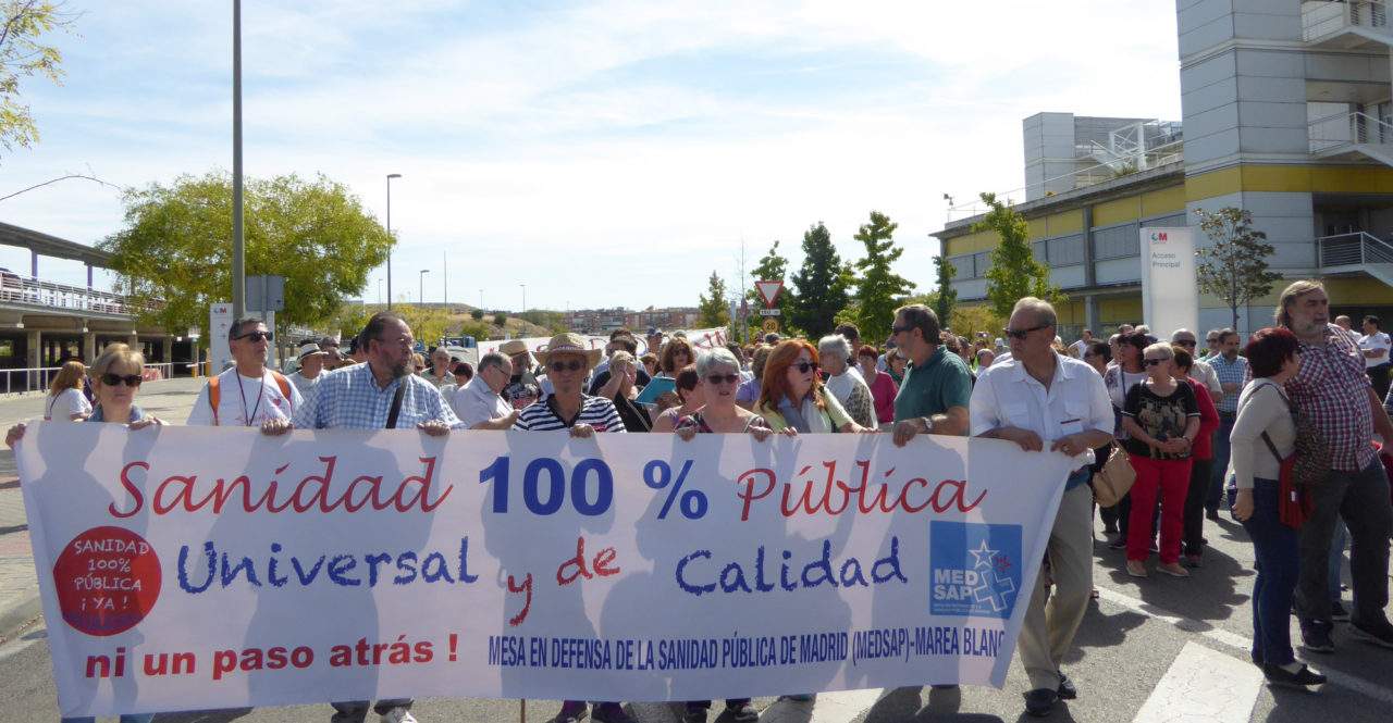 La 60ª Marea Blanca reclama más inversión pública para la atención sanitaria en Vallecas