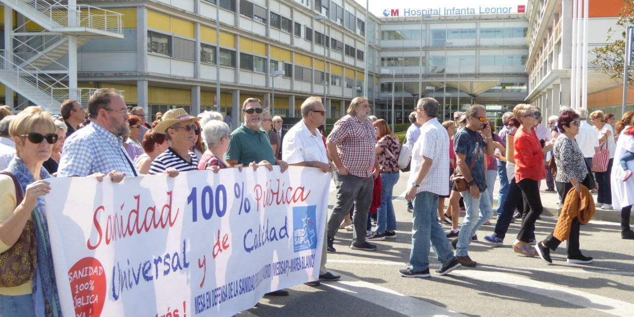 La 60ª Marea Blanca reclama más inversión pública para la atención sanitaria en Vallecas