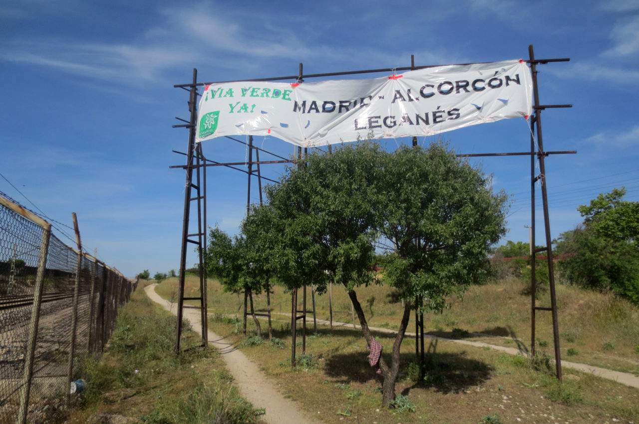 A pie o en bici para reclamar la Vía Verde Leganés-Alcorcón-Madrid