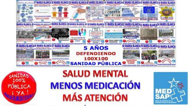 La 61ª Marea Blanca pone el foco en el deterioro de la salud mental