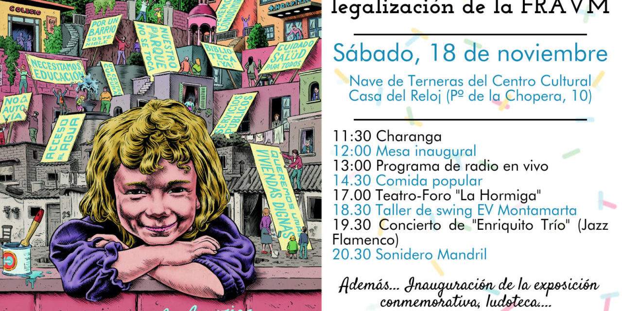 18-N: Flamenco-jazz, teatro y radio en vivo para celebrar los 40 años de la FRAVM
