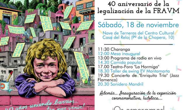 18-N: Flamenco-jazz, teatro y radio en vivo para celebrar los 40 años de la FRAVM