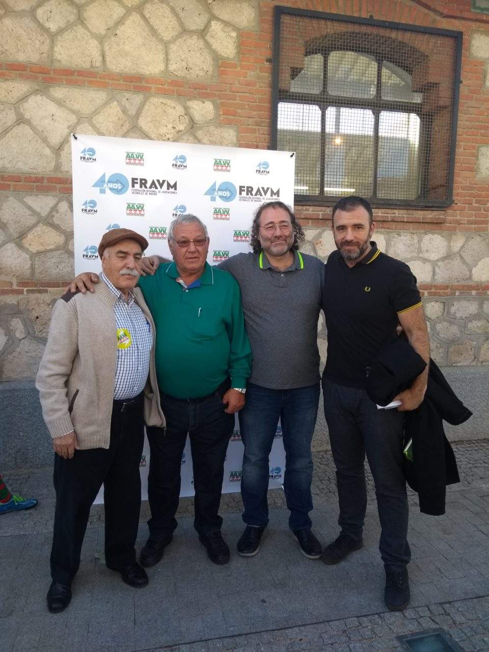 Presidentes de la FRAVM en el 40 aniversario de la organización