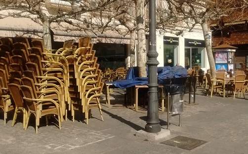 La saturación de terrazas también causa problemas en Leganés
