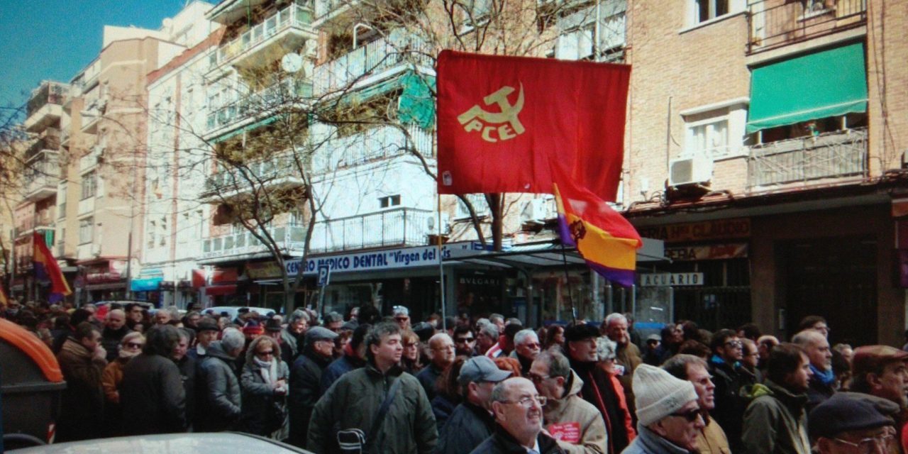 Una manifestación reclama el cambio de nombre del paseo Muñoz Grandes por Marcelino Camacho
