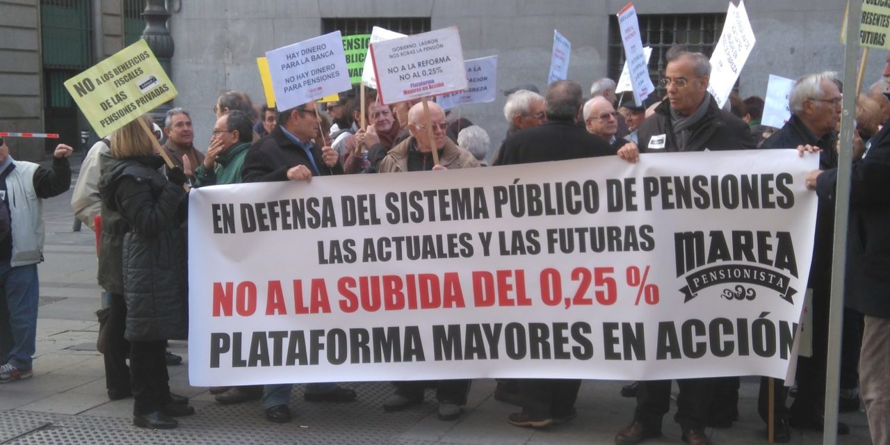 Las personas mayores se movilizan de nuevo para defender las pensiones públicas