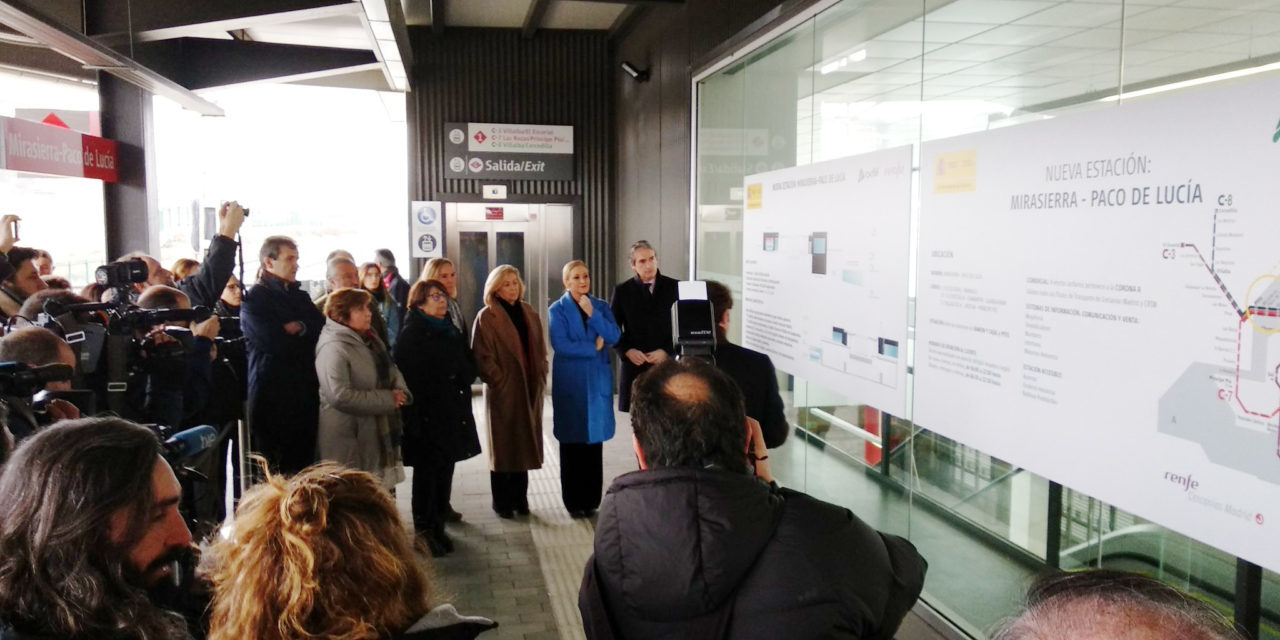 Fomento inaugura por fin la estación de tren Mirasierra-Paco de Lucía