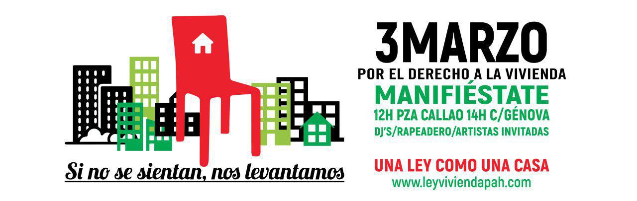 3-M: si no se sientan, nos levantamos…por la vivienda