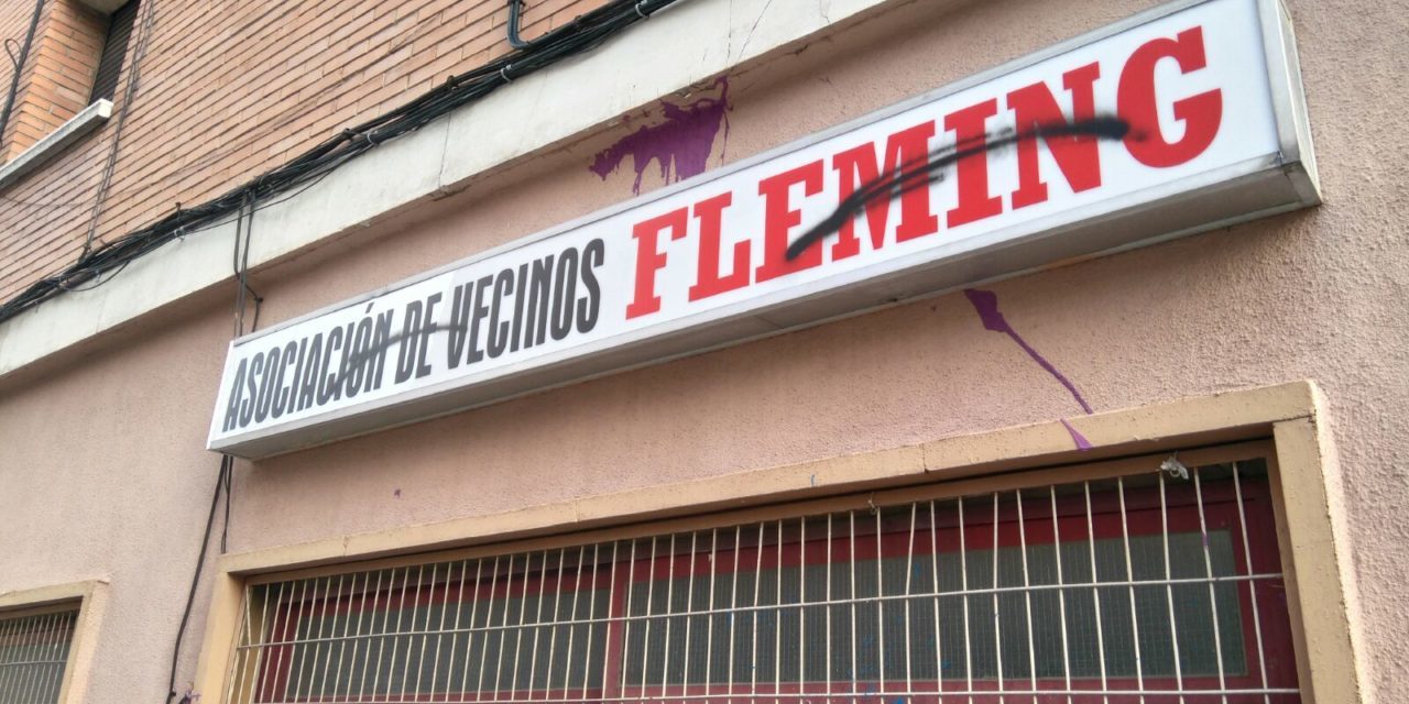 La FRAVM pide una reunión a Delegación de Gobierno tras el último ataque neonazi contra la AV Fleming de Coslada