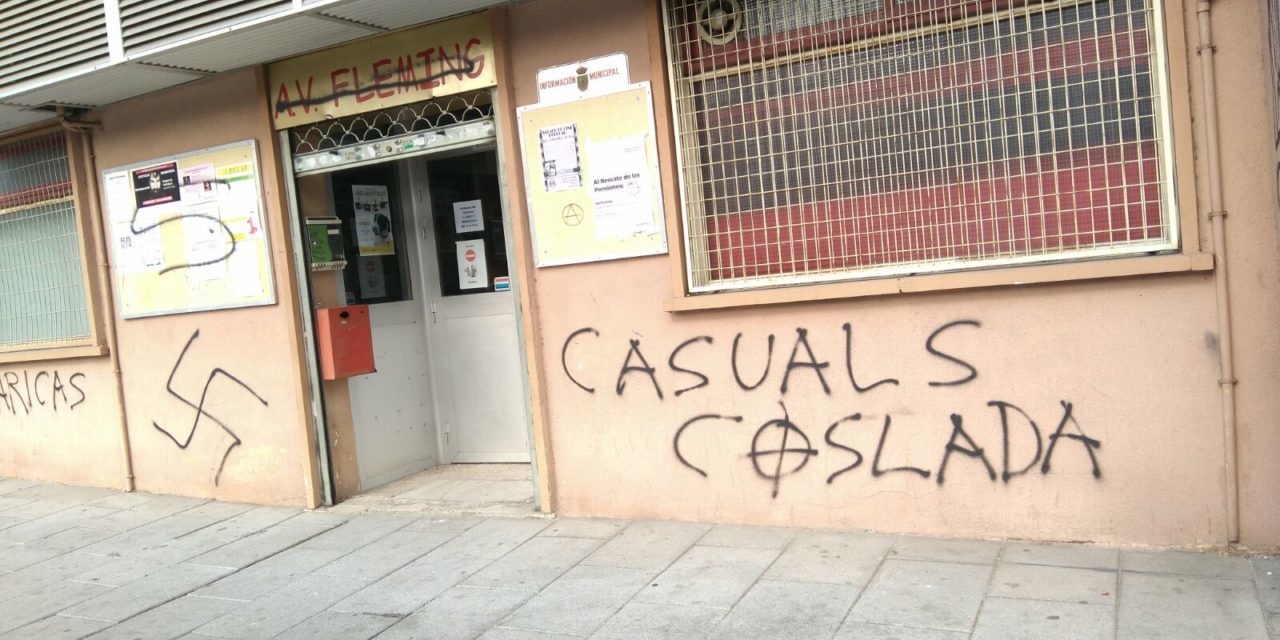 La FRAVM pide una reunión a Delegación de Gobierno tras el último ataque neonazi contra la AV Fleming de Coslada