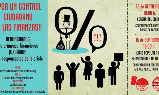 Diez años después de la caída de Lehman Brothers, todo sigue igual en el sistema financiero ¡ya basta!