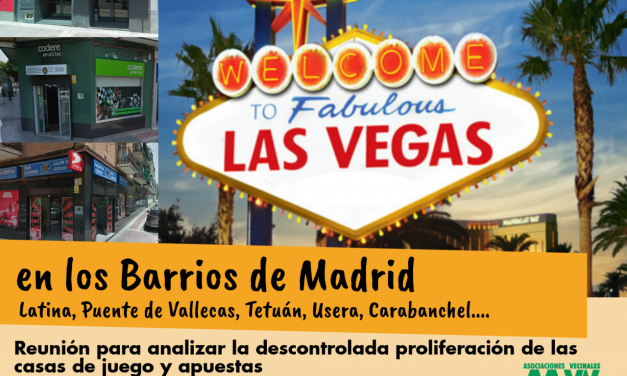 Las asociaciones vecinales, alarmadas ante la proliferación de las casas de apuestas en los barrios
