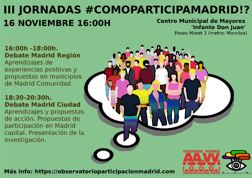 “¿Cómo participa Madrid?” se abre a la reflexión de experiencias de otros municipios de la región