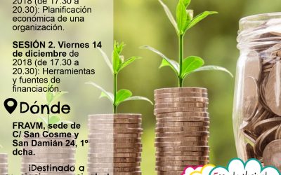 Nuevo taller de la Escuela Vecinal: planificación económica, herramientas y fuentes de financiación para asociaciones vecinales
