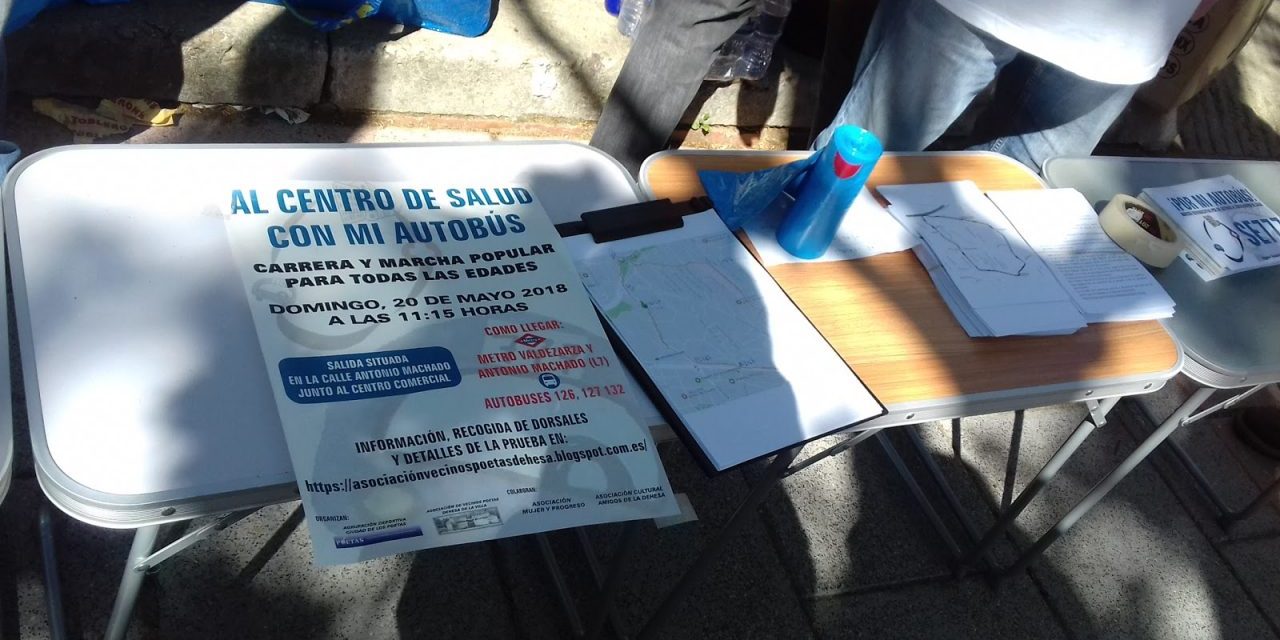 Si vives en Valdezarza (Moncloa) y debes ir al centro de salud, ya puedes tener buenas piernas y mejor corazón