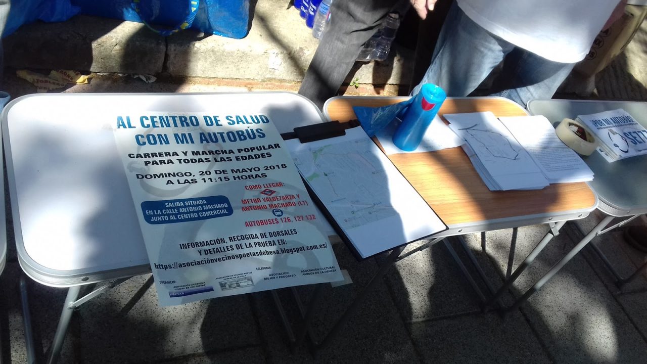 Si vives en Valdezarza (Moncloa) y debes ir al centro de salud, ya puedes tener buenas piernas y mejor corazón