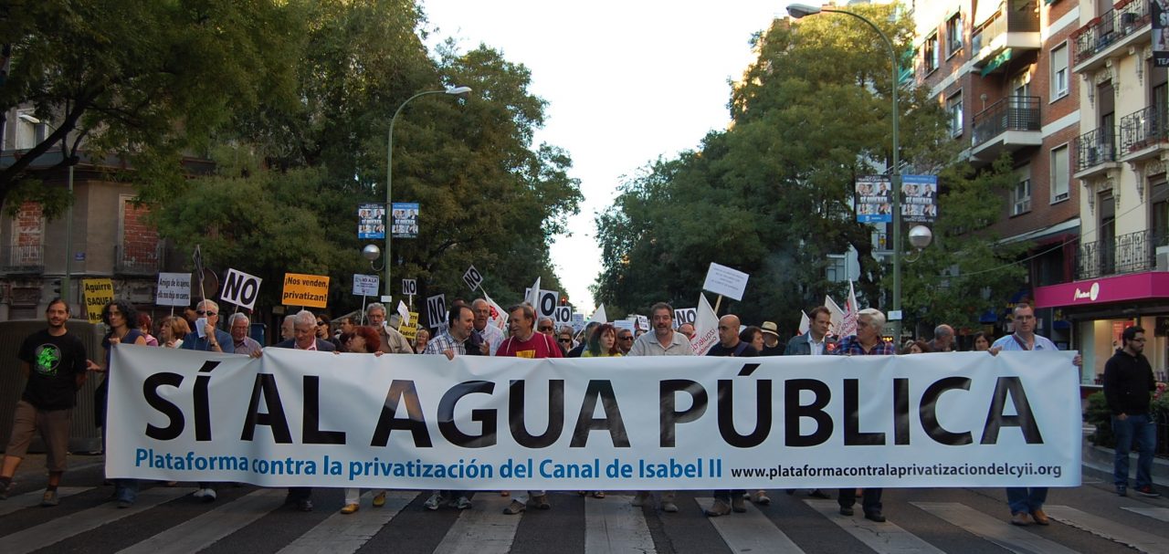 Presentación del Acuerdo social sobre la gestión del ciclo integral del agua en la Comunidad de Madrid