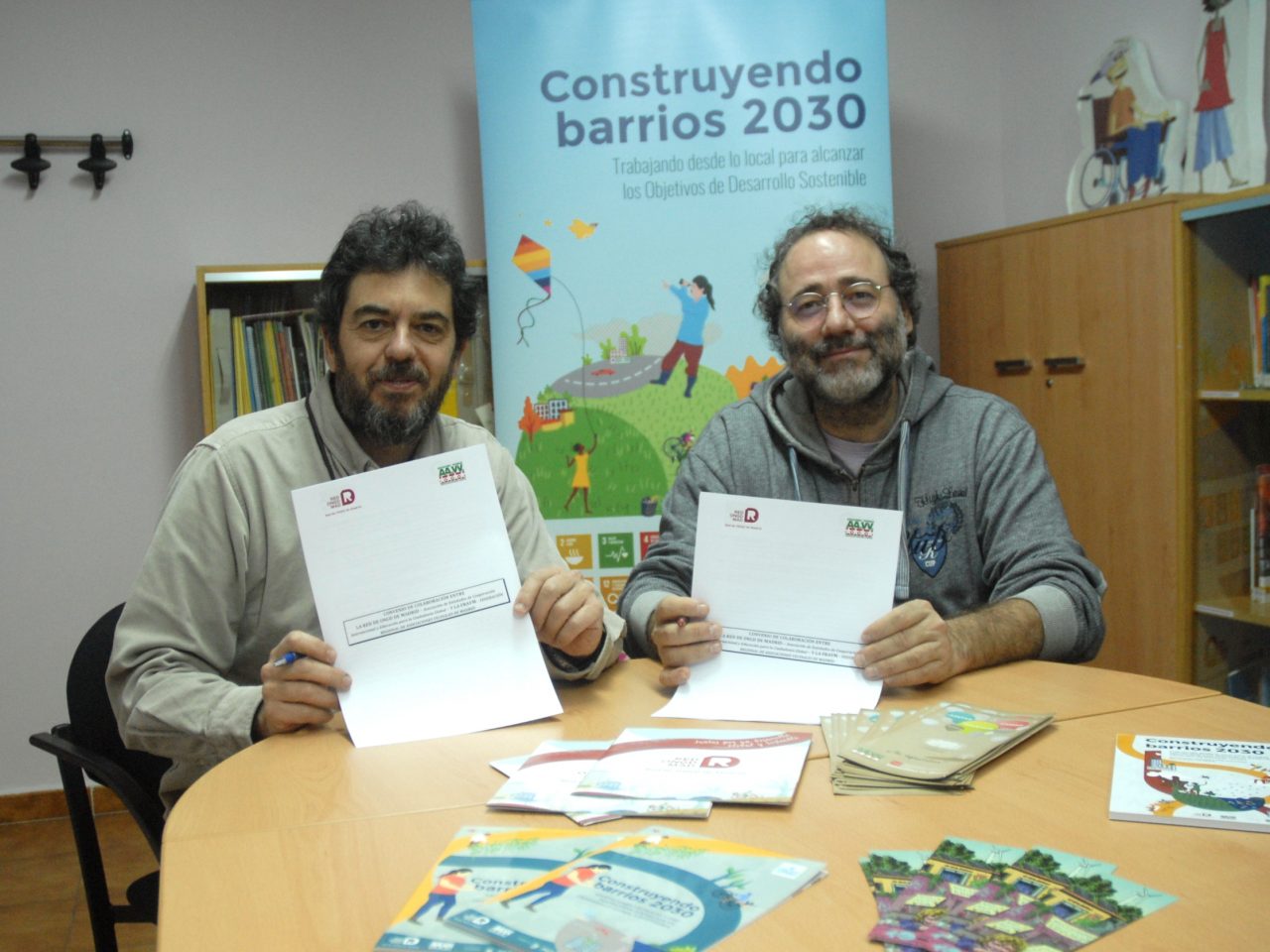 Firma convenio FRAVM-Red de ONGD de Madrid
