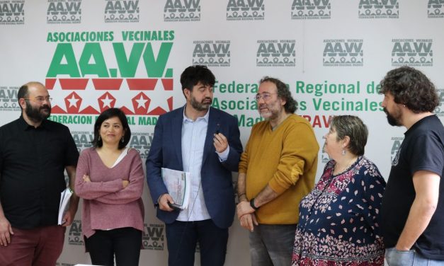 La FRAVM traslada a Sánchez Mato, Rommy Arce y Pablo Carmona su batería de propuestas para las elecciones municipales