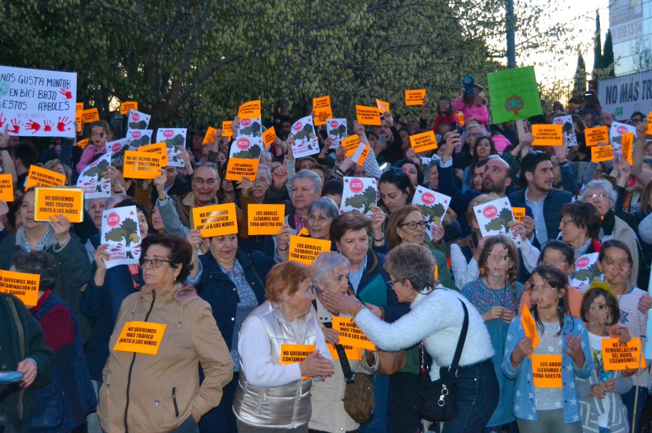 Nueva protesta contra el proyecto de remodelación del nudo de Eisenhower