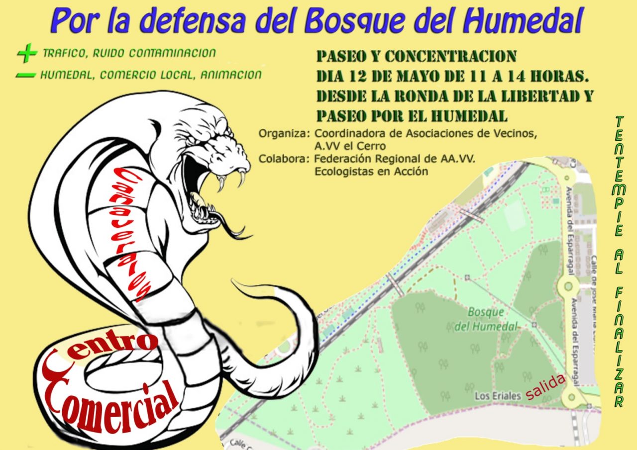 Marcha para proteger el Bosque del Humedal frente a la amenaza del Parque Comercial Solia