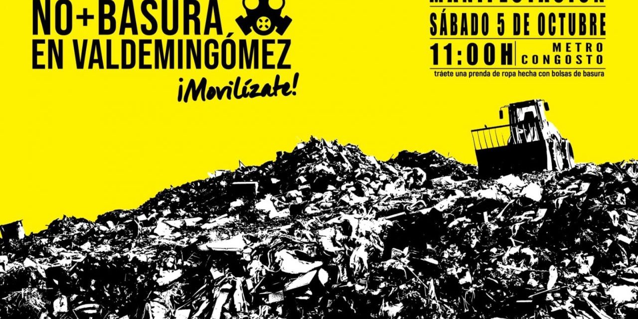 Villa de Vallecas rechaza en la calle la llegada de más basura a Valdemingómez