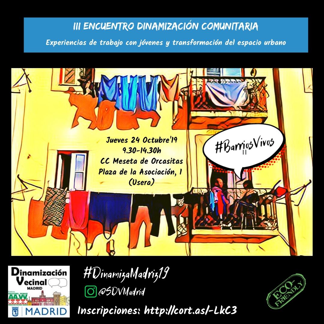 Cartel III Encuentro de dinamización comunitaria