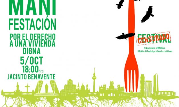 El 5 de octubre volvemos a la calle para defender el derecho a una vivienda digna