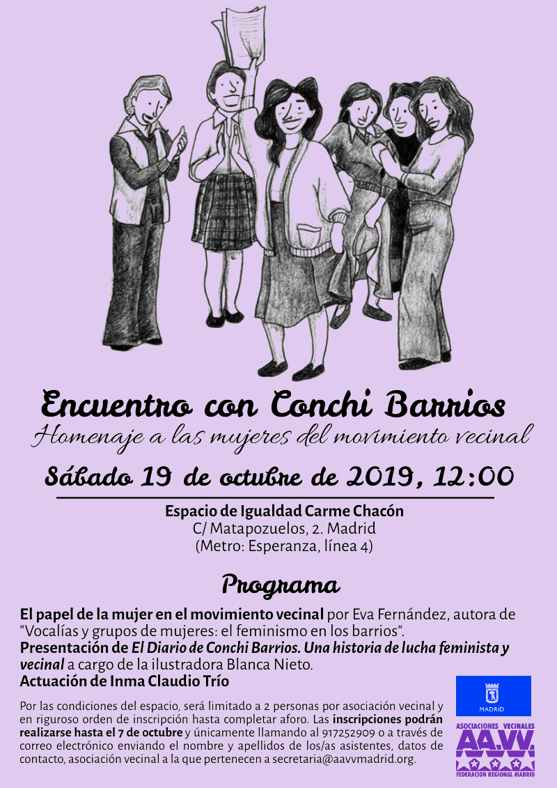 Cartel Encuentro con Conchi Barrios
