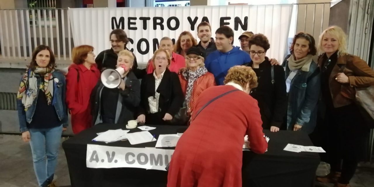 Continúa la campaña por la apertura de una estación de Metro en Comillas (Carabanchel)