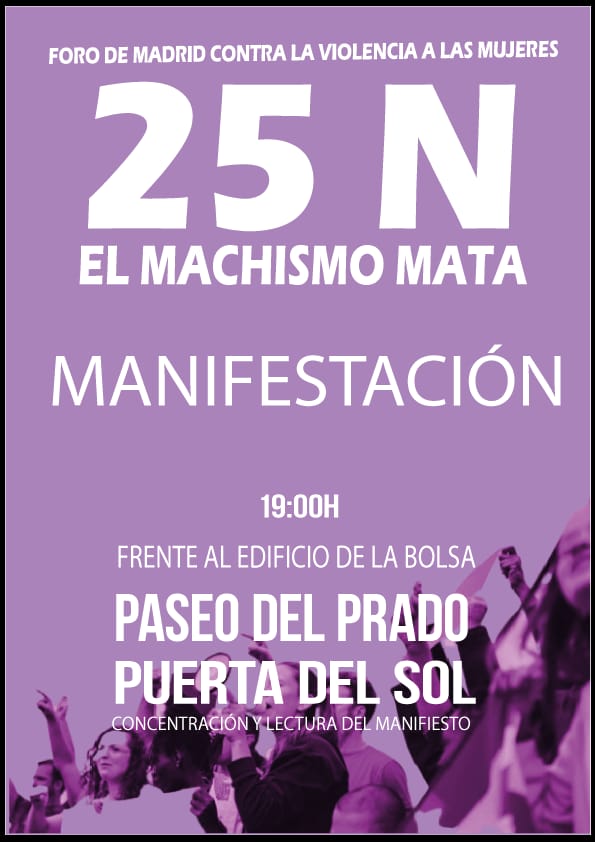Cartel manifestación 25-N