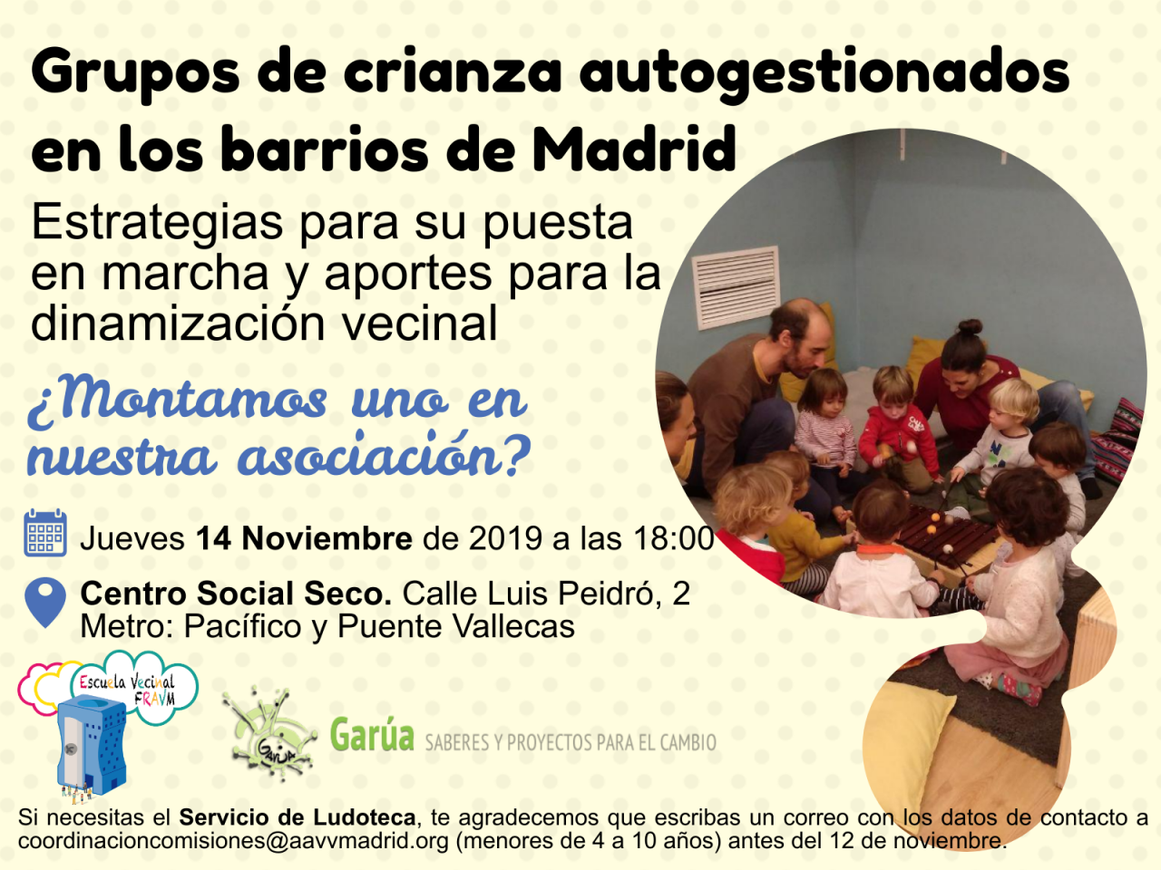 Taller grupos de crianza Escuela Vecinal