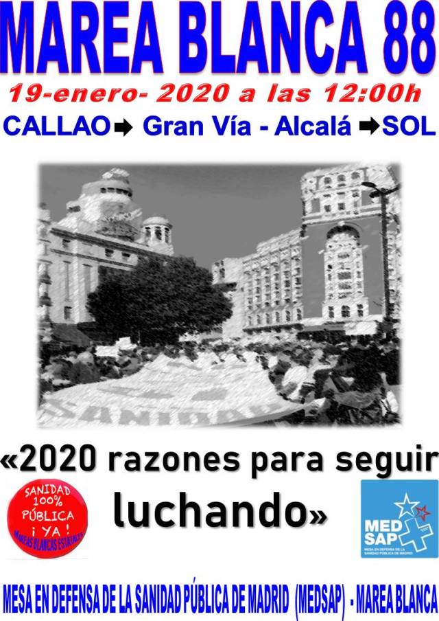 Cartel Marea Blanca 88