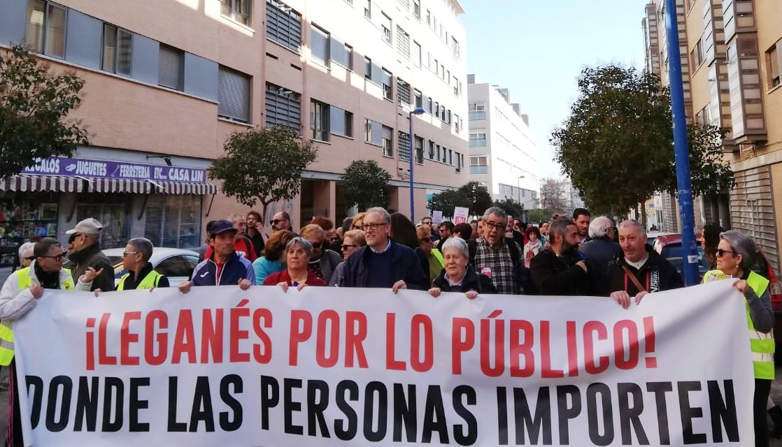 Nueva manifestación en Leganés para recuperar la calidad de sus servicios públicos