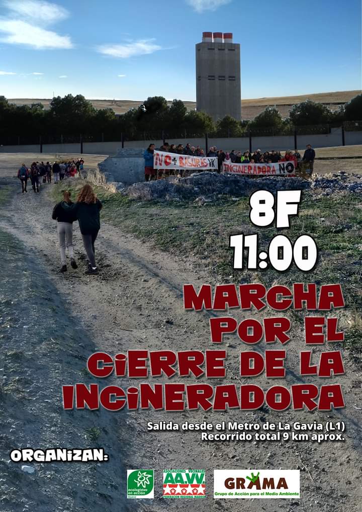 Cartel marcha contra la incineradora