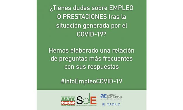 #InfoEmpleoCOVID-19: respuestas a dudas habituales de la cuarentena del coronavirus