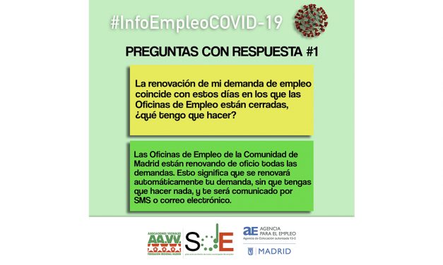 #InfoEmpleoCOVID-19: respuestas a dudas habituales de la cuarentena del coronavirus
