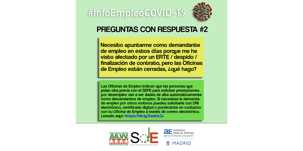 #InfoEmpleoCOVID-19: respuestas a dudas habituales de la cuarentena del coronavirus