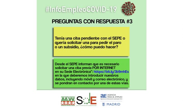 #InfoEmpleoCOVID-19: respuestas a dudas habituales de la cuarentena del coronavirus