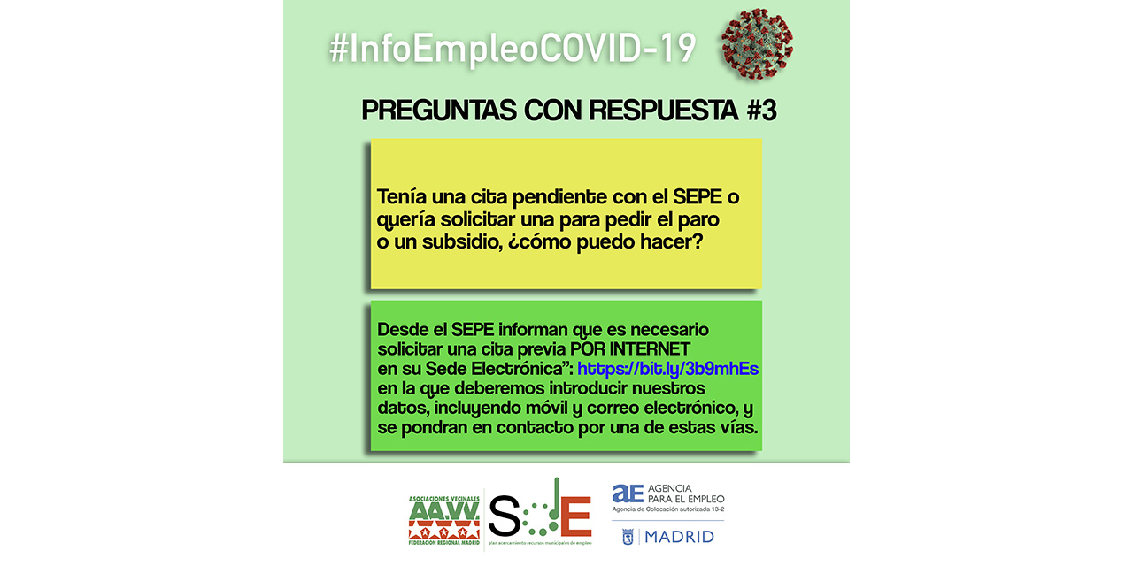 #InfoEmpleoCOVID-19: respuestas a dudas habituales de la cuarentena del coronavirus