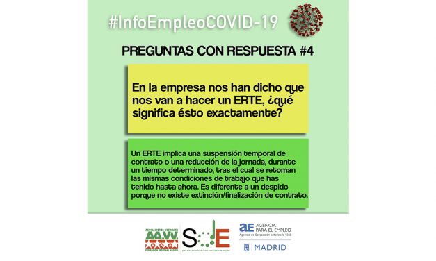 #InfoEmpleoCOVID-19: respuestas a dudas habituales de la cuarentena del coronavirus