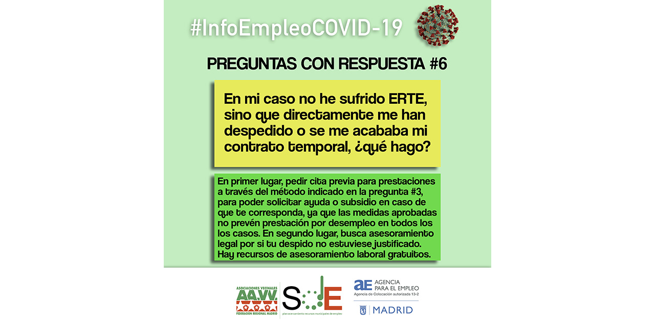 #InfoEmpleoCOVID-19: respuestas a dudas habituales de la cuarentena del coronavirus