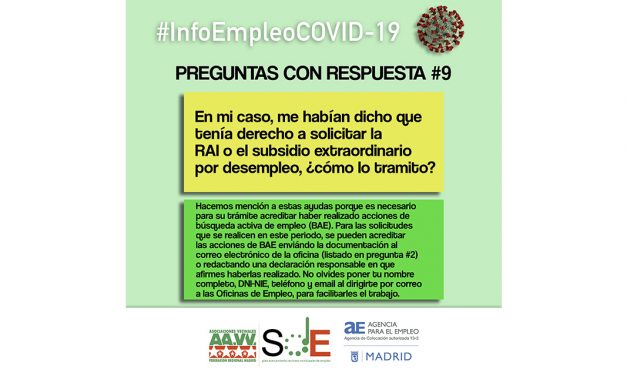 #InfoEmpleoCOVID-19: respuestas a dudas habituales de la cuarentena del coronavirus