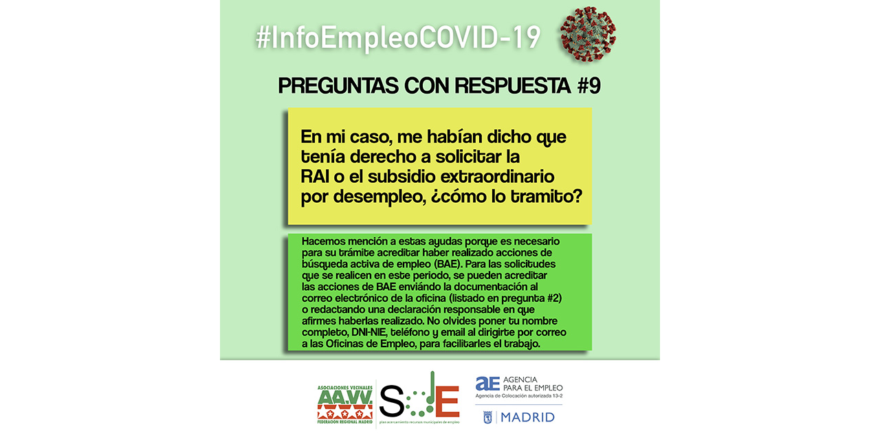 #InfoEmpleoCOVID-19: respuestas a dudas habituales de la cuarentena del coronavirus