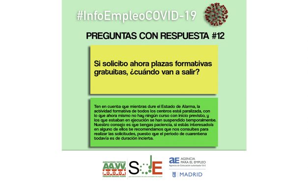 #InfoEmpleoCOVID-19: respuestas a dudas habituales de la cuarentena del coronavirus